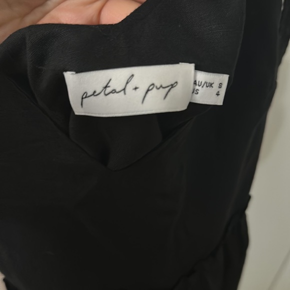 Petal & Pup Black Linen Blend Tiered Dress - Picture 9 of 9